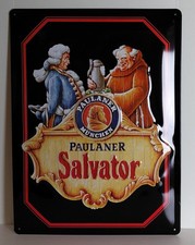 Paulaner Salvator Bier Blechschild,  ca. 30 x 40 cm, Deko, Bier, Neu