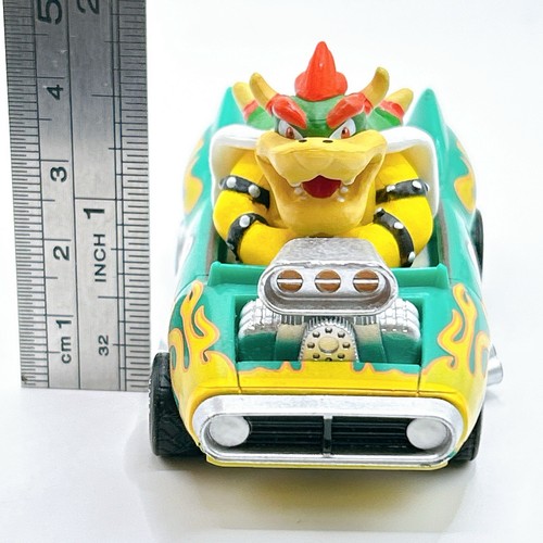 Mario Kart Bowser Super Mario Bros. Mini figura de juguete de coche retroceso Japón muy rara - Imagen 4 de 12