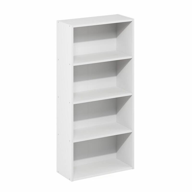Industrial 4 Shelf Wood Bookcase Bookshelf Storage Display Book Rack Shelving