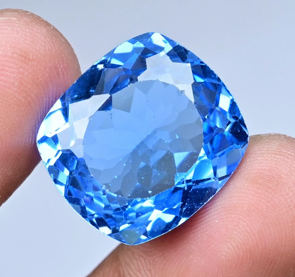 56.30 Ct Natural Namibian Blue Jeremejevite Certified Flawless Loose Gemstone - Image 2 of 4