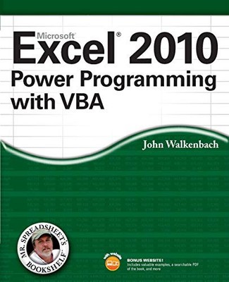 Excel 2010 Power Programming with VBA: 6 (Mr. Spr by Walkenbach, John 0470475358
