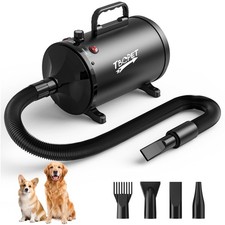 Pet Grooming Blow Dryer High Velocity 5.2HP 3800W Black