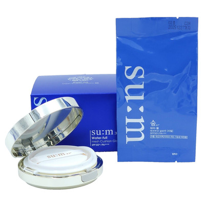 SU: M37 Water-full Mesh Cushion Glow SPF50+ PA+++ #01 #02 Hydrating Foundation