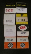 8 NOS NIB Syl GE CBS 5Y3GT 5Y3WGTA Audio Ham Radio Rectifier Tubes