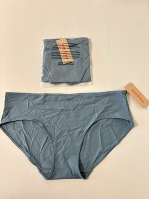 Women s Third Love Hipster Panties Lot Of 2 Medium Smoke Blue Nylon Spandex NEW