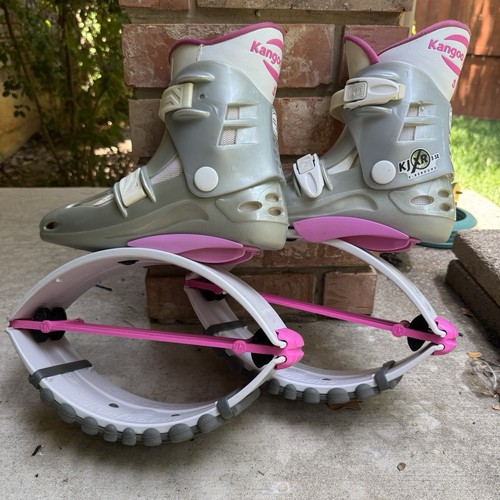 Kangoo Jumps KJ-XR3 SE Rebound Shoes Boots Pink Gray Size SMALL