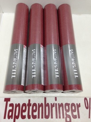 Vliestapete Titanium AS 4x 30646-7 (4Rollen) Uni Struktur Rot Glitter Restposten