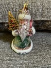 KSA Kurt Adler Winter Green Glass Santa Bottle Brush Tree Ornament — photo 7