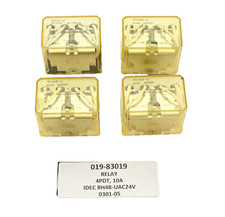 Lot of 4x IDEC RH4B-U-AC24V 10A Coil Relays