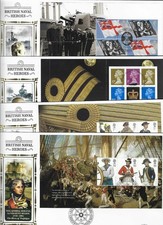 2009 Royal Navy Uniforms Prestige Book On 4 Lovely Benham BLCS FDCs