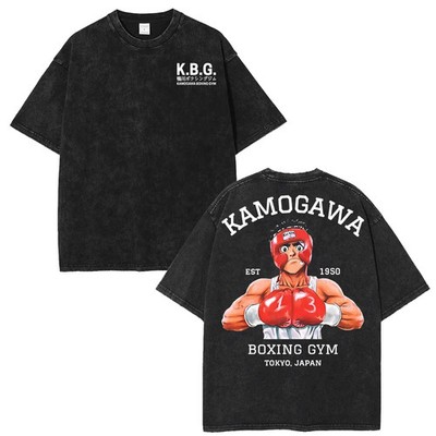 Hajime no Ippo Kamogawa Boxing Gym Ippo Makunouchi Red T-Shirt