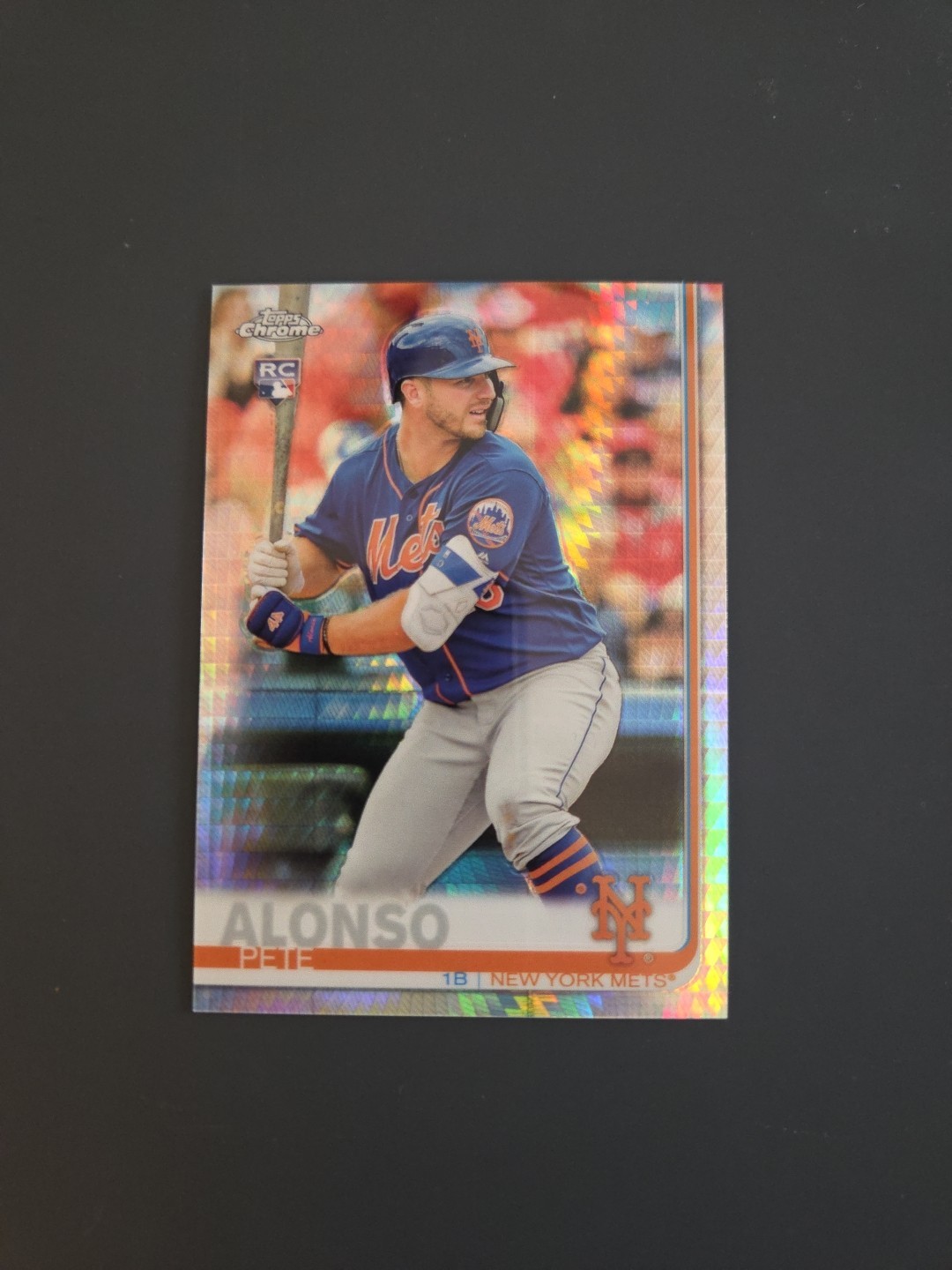 2019 Topps Chrome - Pete Alonso #204 Prism Refractor (RC)