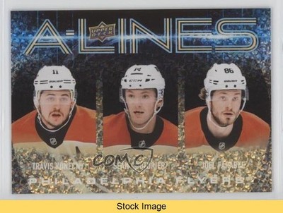 2024 Series 1 A-Lines Gold Travis Konecny Sean Couturier Joel Farabee READ 1e05