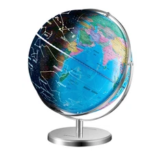 VEVOR Illuminated World Globe with Stand Educational 13in/330.2mm Constellation