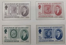 Grande-Bretagne Guernesey Scott # 56-59 ** Ensemble MNH. 1971 Thomas de la Rue