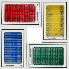 48pcs Kids Prepared Microscope Slides Of Animals Insects Plants Plastic Tools