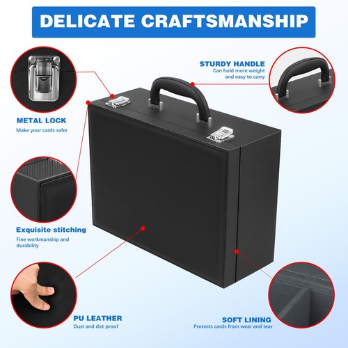 Toploader Storage Box for 3"x4" - Holds 500+ Loaders,120 Magnetic Holders,Dur... - Picture 3 of 9