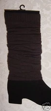 Brown Dance/Exercise Sweater Knit Leg Warmers Boot Cuff Socks