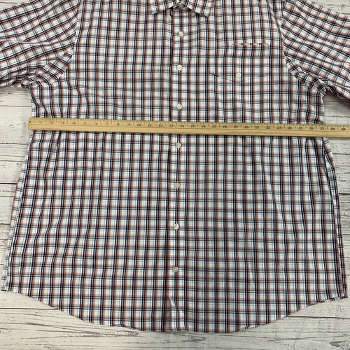 Duluth Orange Plaid Short Sleeve Button Up Size 2XL Tall - 第 5/5 張圖片