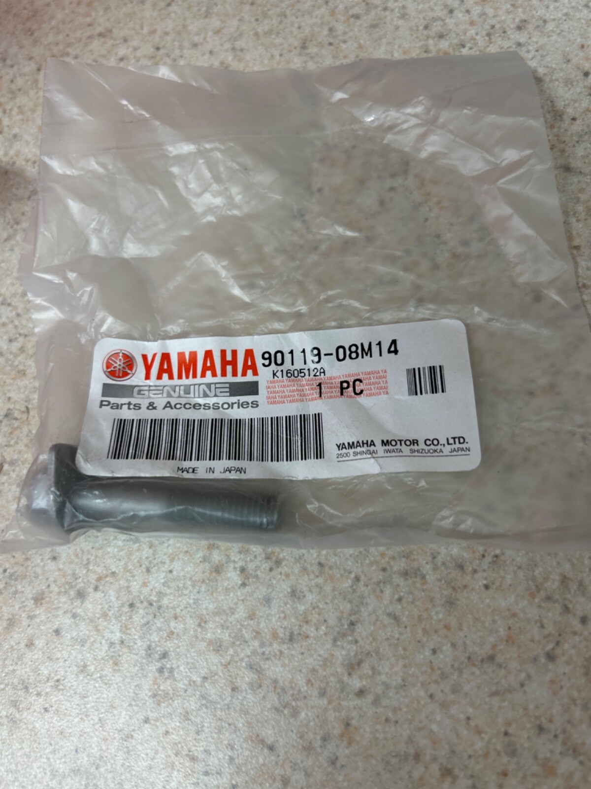 YAMAHA OEM GENUINE 9011908M14 BOLT WITH WASHER, 9011908M14 1 BOLT eBay