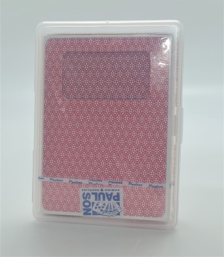 3 Transparent Plastic Card Case Holds A Poker Size Playing Cards with Tuck Box - Picture 2 of 2
