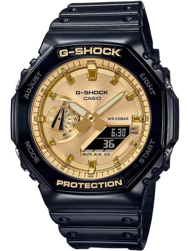 CASIO カシオ　ゴールド　ブラック　日本未発売　希少　腕時計　新品 Casio G-Shock Black x Gold Carbon Core Analog Digital Men's Watch