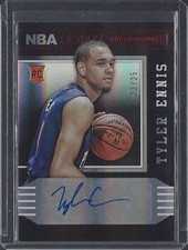 TYLER ENNIS 2014-15 NBA HOOPS HOT SIGNATURES RED ROOKIE AUTO RC #D 23/25