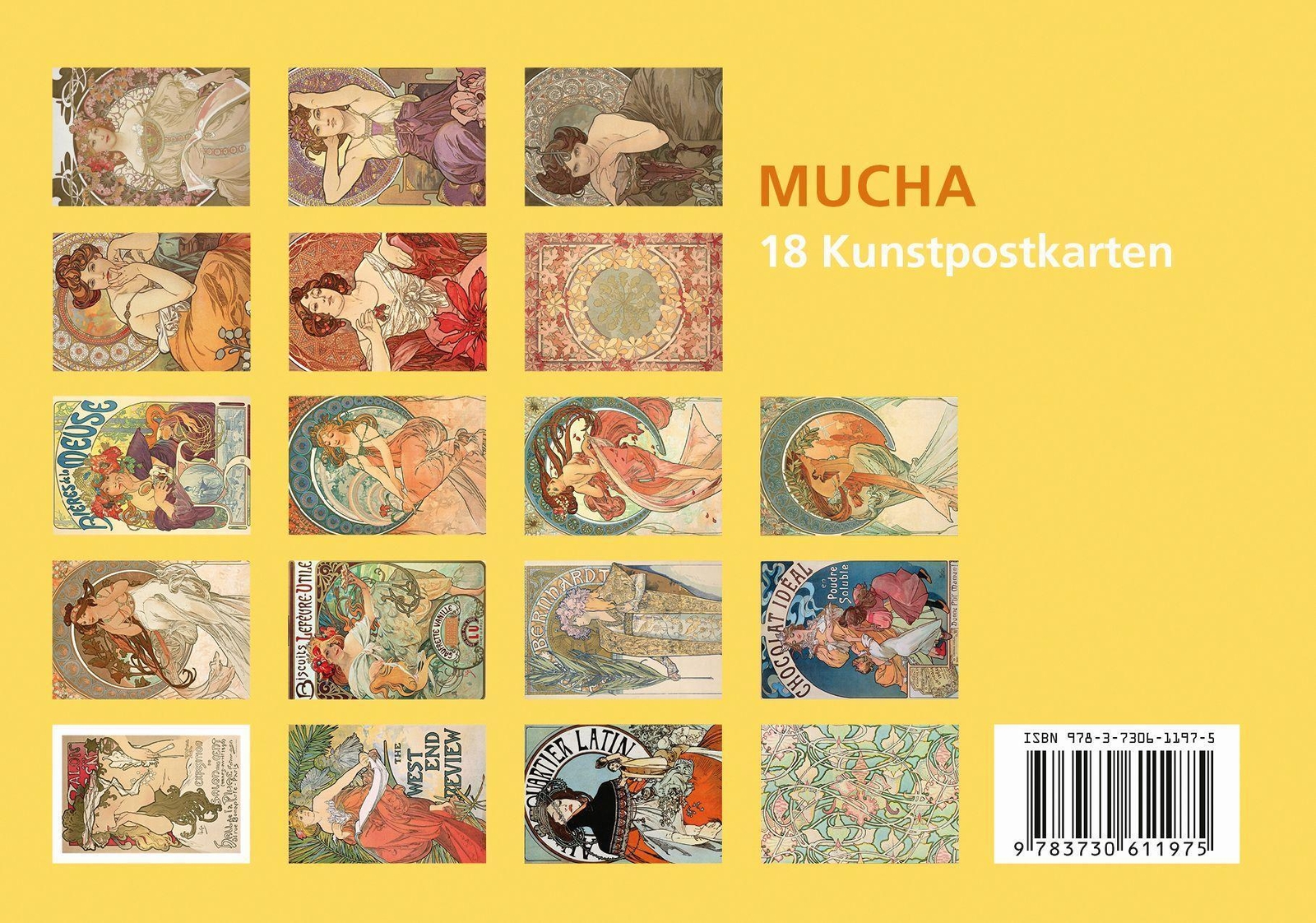 Thumbnail - Postkarten-set Alfons Mucha | Alfons Mucha | 18 Kunstpostkarten |