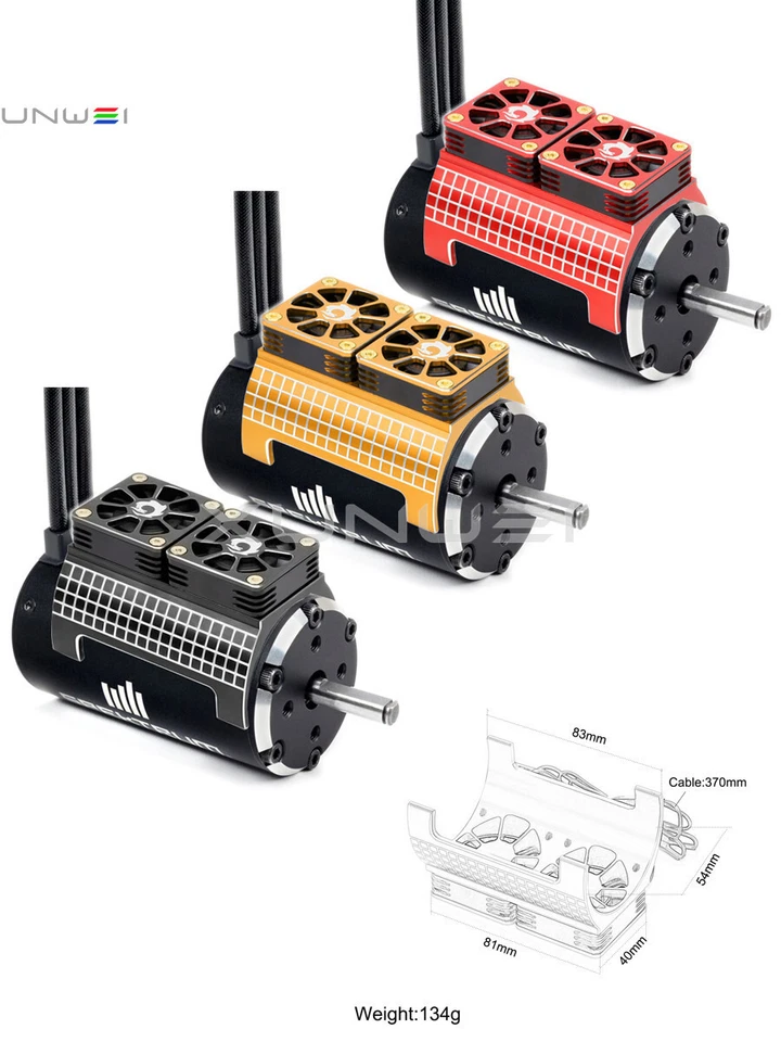 1717 Motor Cover Heat Sink Cooling Fan 54mm for RC 1:5 TRAXXAS X-MAXX ARRMA 8S - Image 3 of 4