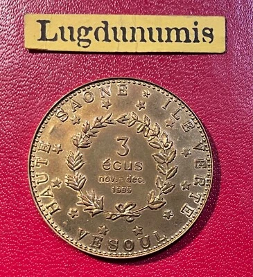 Euro temporaire - 3 écu Vesoul 1996 - Euro temporaire des villes - Photo 1/2