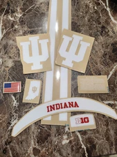 Indiana full size football helmets 3M 20mil vinyl decals