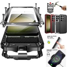 For Samsung Galaxy S23 Ultra S22 Case Heavy Duty Metal Aluminium Cover