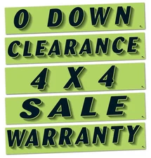 Slogan Window Stickers - Car SUV Options Features (Green / Black) (12 per pack)