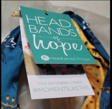 SET OF TWO HEADBANDS OF HOPE- BEAUTIFUL COLORS