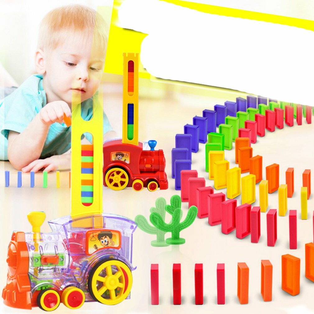 domino rally train