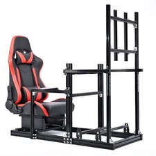 Minneer Aluminium Racing Sim Cockpit mit Sitz...