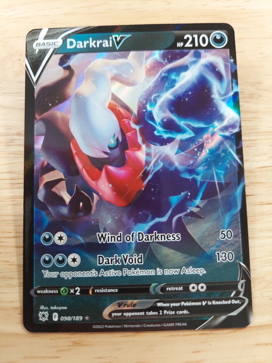 Darkrai V 098/189 Astral Radiance NM Ultra Rare Pokemon Card