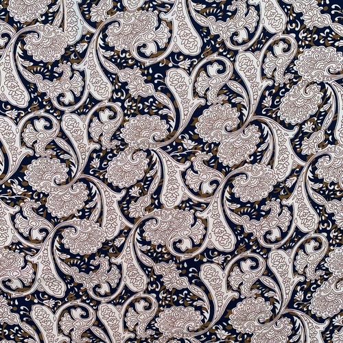 Floral Paisley Aztec Tropical 100% Viscose Challis Soft Draping Dress Fabric - Picture 42 of 91