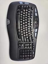 Logitech K350 Black Wireless Comfort Wave Erg...