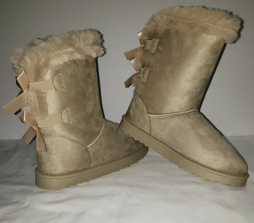 Winter Suede Boots Charlie Paige Beige 