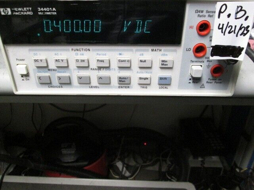 HP 34401A DMM 6 1/2 Digit Programmable CALIBRATED! BRIGHT DISPLAY! Bumpers - Picture 13 of 13