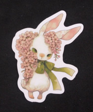 Green Eyed Bunny Fairy Monster Sticker 2.38