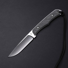 Chris Reeve Knives Inyoni MagnaCut - Black Canvas Micarta / Plain Edge Blade