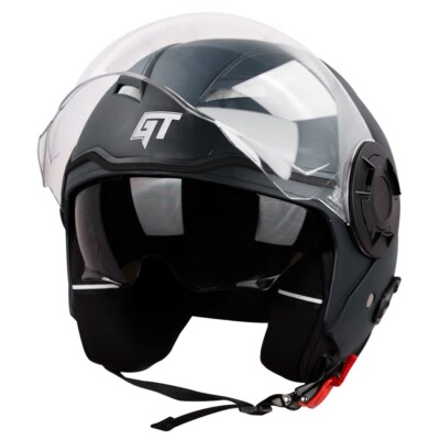 Steelbird GT Dashing Open Face Helmet for Men and Women with