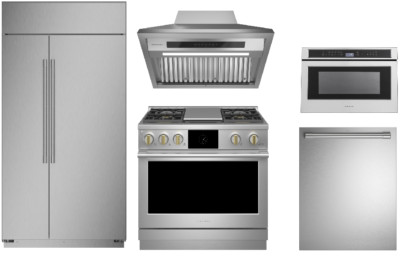 Monogram  Package with 36'' Dual Fuel Range & 42'' Side by Side Refrigerator
