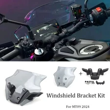 Front Wind Deflector Guard for YAMAHA MT09 2024 Motorcycle Windshield Kit 