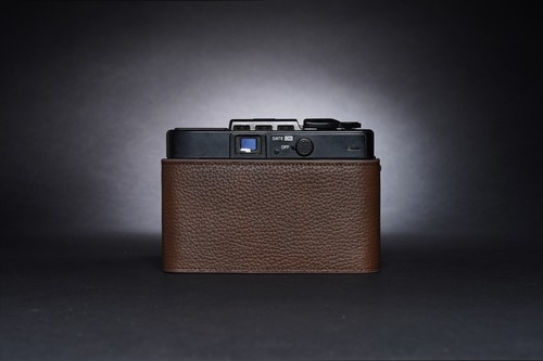 Genuine Real Leather Half Camera Case Bag Cover for Minolta Hi-Matic E SD - Picture 28 of 30