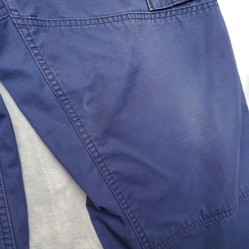 VTG Coastguard BDU Pants Small Short 30x30 Blue Nylon Ripstop Cargo Trousers - Picture 3 of 17