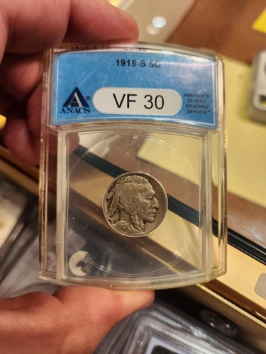 L20 USA 1915-S Buffalo Nickel ANACS VF-30