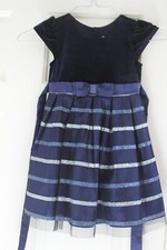 Jona Michelle Girls Dress Size 4 Blue Layered Glittery Christmas Easter Holiday